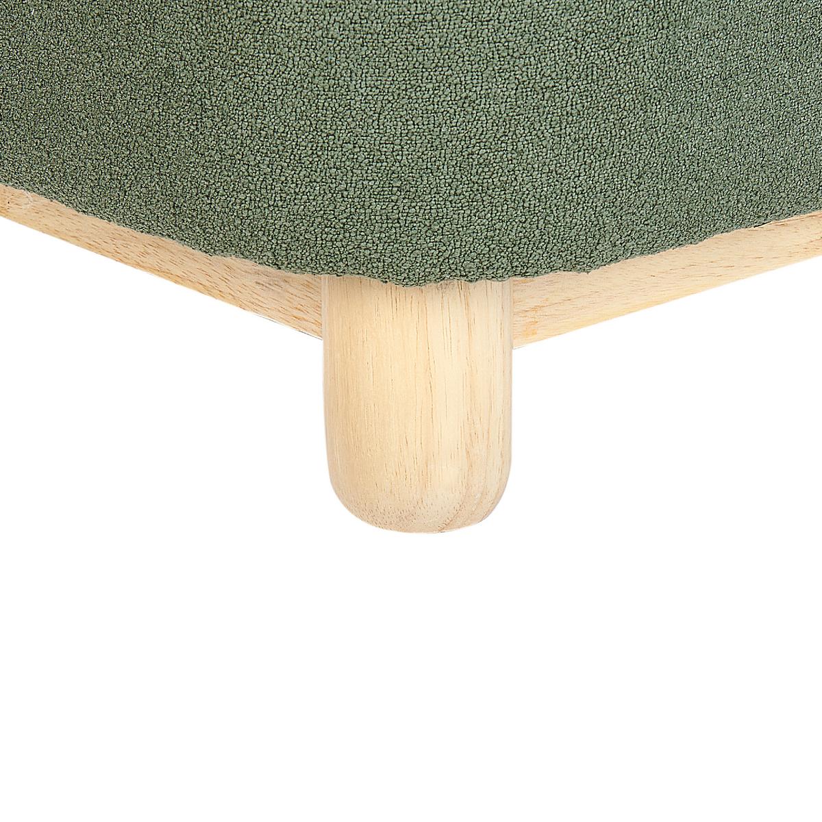 KINDERSESSEL Dinosaurier Stoff Dunkelgrün Faborg - Beige/Braun, Textil (50/56/47cm) - Beliani