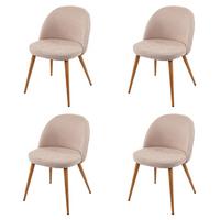 ESSZIMMERSTUHL Beige 4er-Set - Beige, Textil (48/77/46cm) - MCW