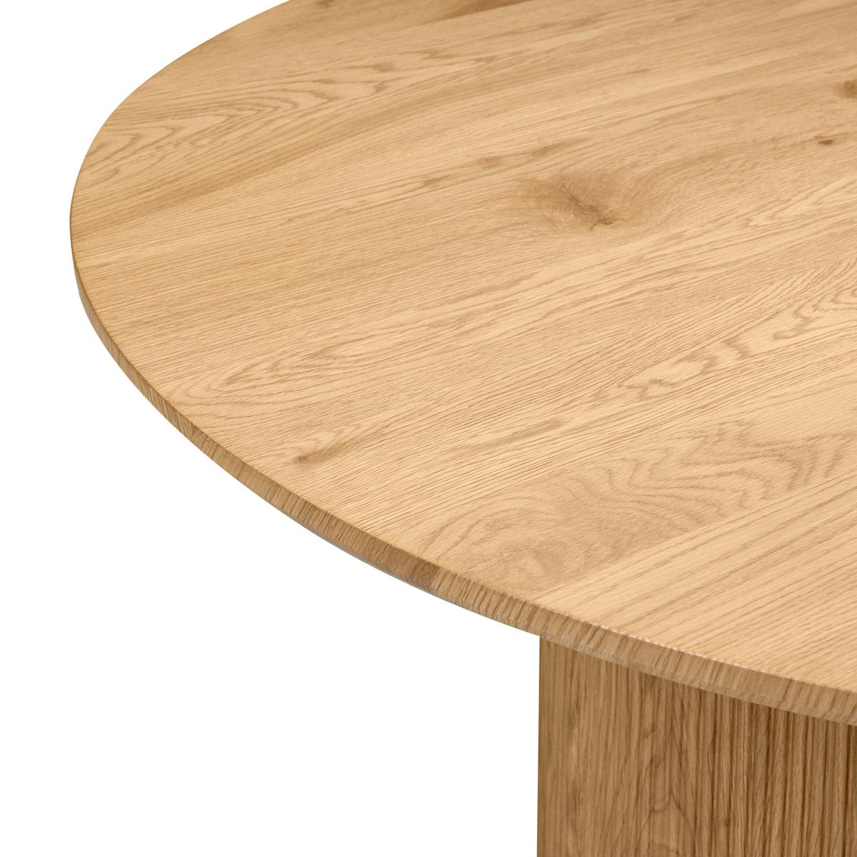 ESSTISCH Hellbraun 120/120 cm Sheho - Hellbraun, Holzwerkstoff (120/120/75cm) - Beliani