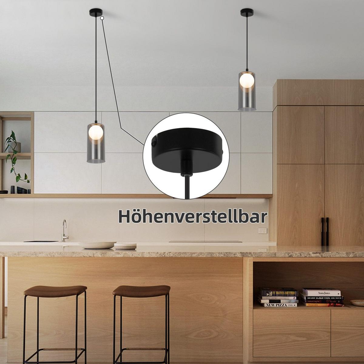 PENDELLEUCHTE Margeson 8/8/145.5 cm - Schwarz, Metall (8/8/145.5cm) - Nettlife