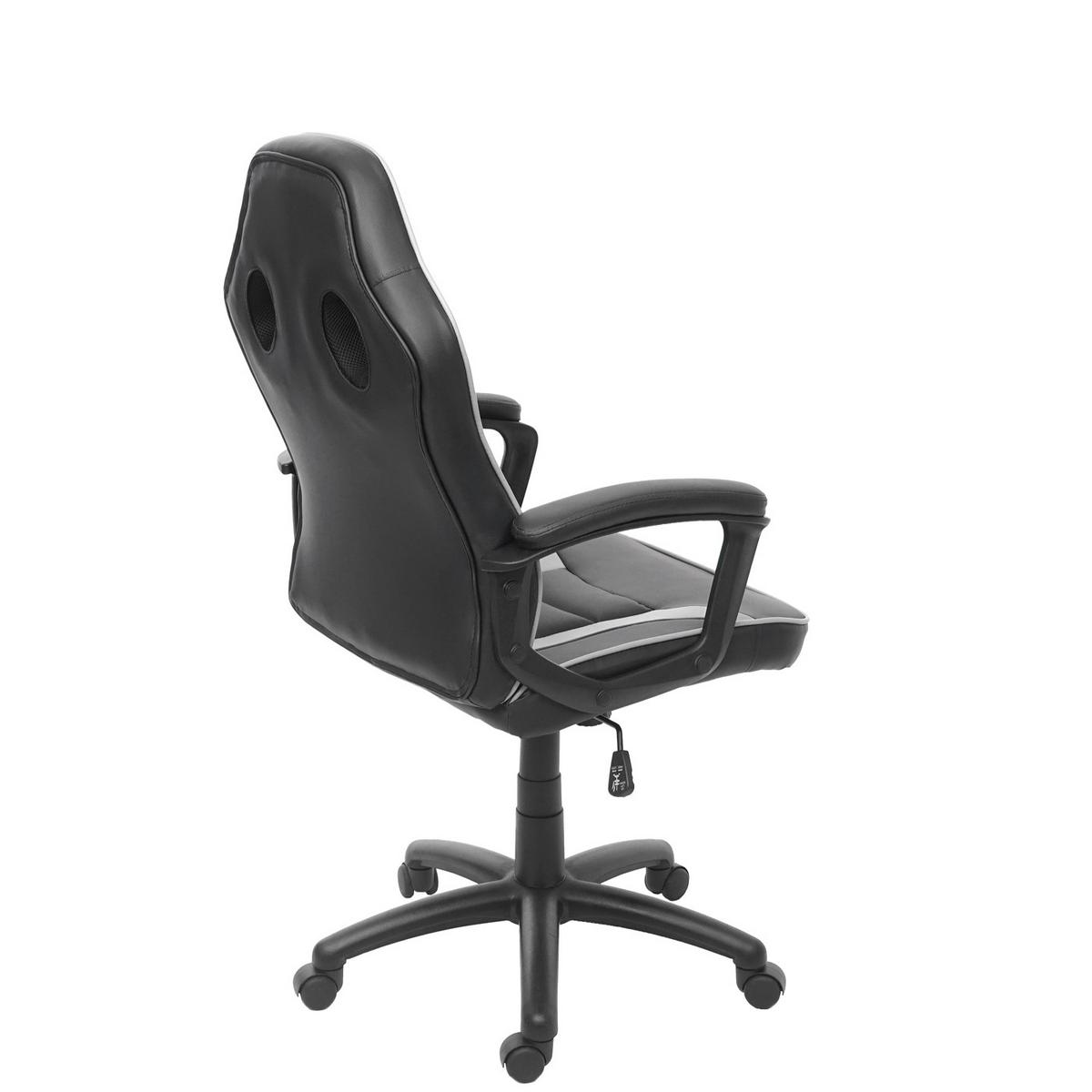 BÜROSTUHL Schwarz, Grau - Schwarz/Grau, Textil (63/119/64cm) - MCW