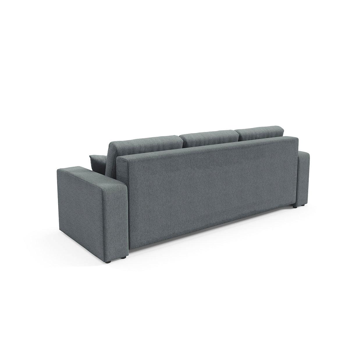 SOFA Vasco 3 Sitzplätze Grau - Grau, Holz (244/86/92cm) - Petits-meubles