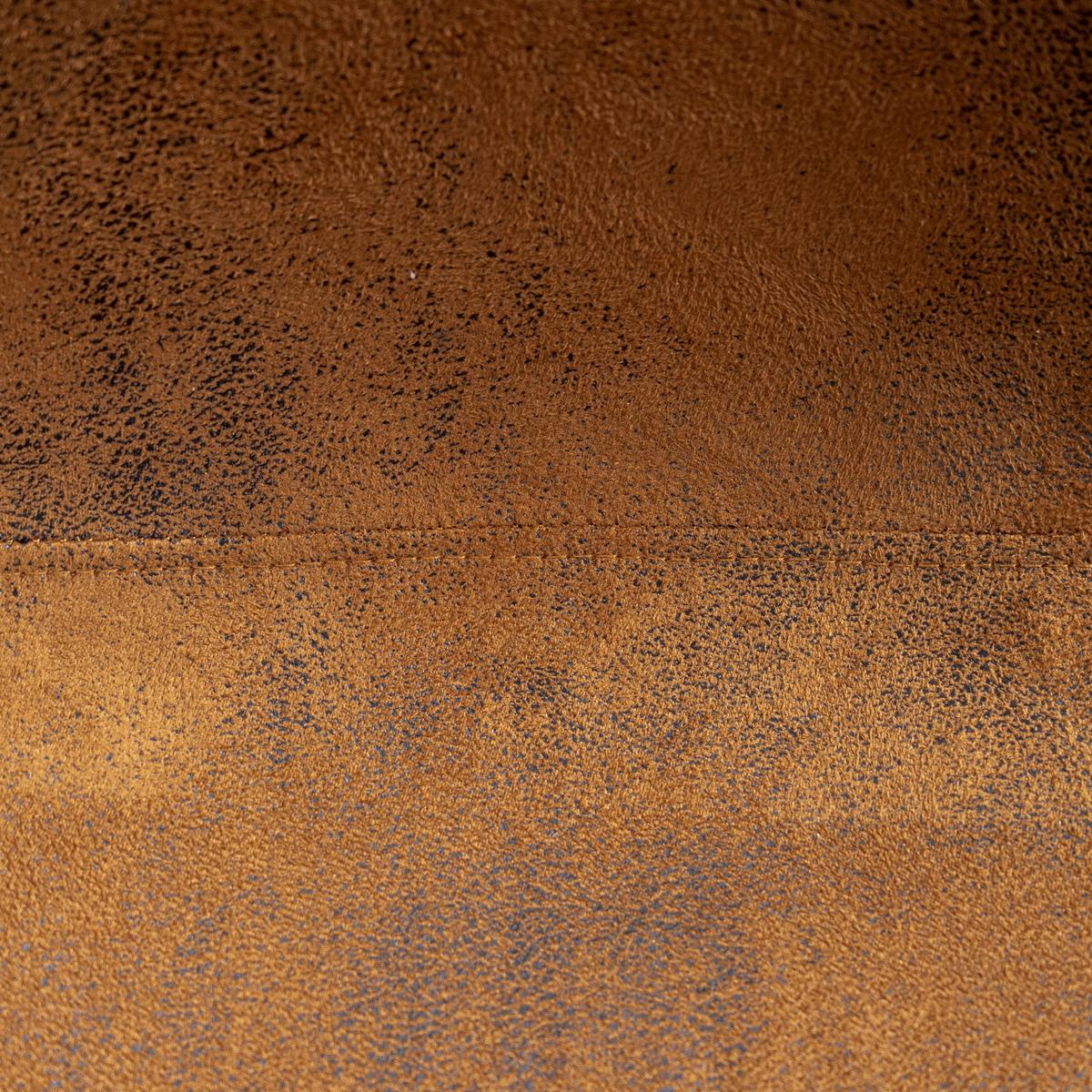 ESSZIMMERSTUHL 4er-Set Lederoptik & Metallbeine - Schwarz/Braun, Holzwerkstoff/Textil (40/86/54cm) - Urban Meuble