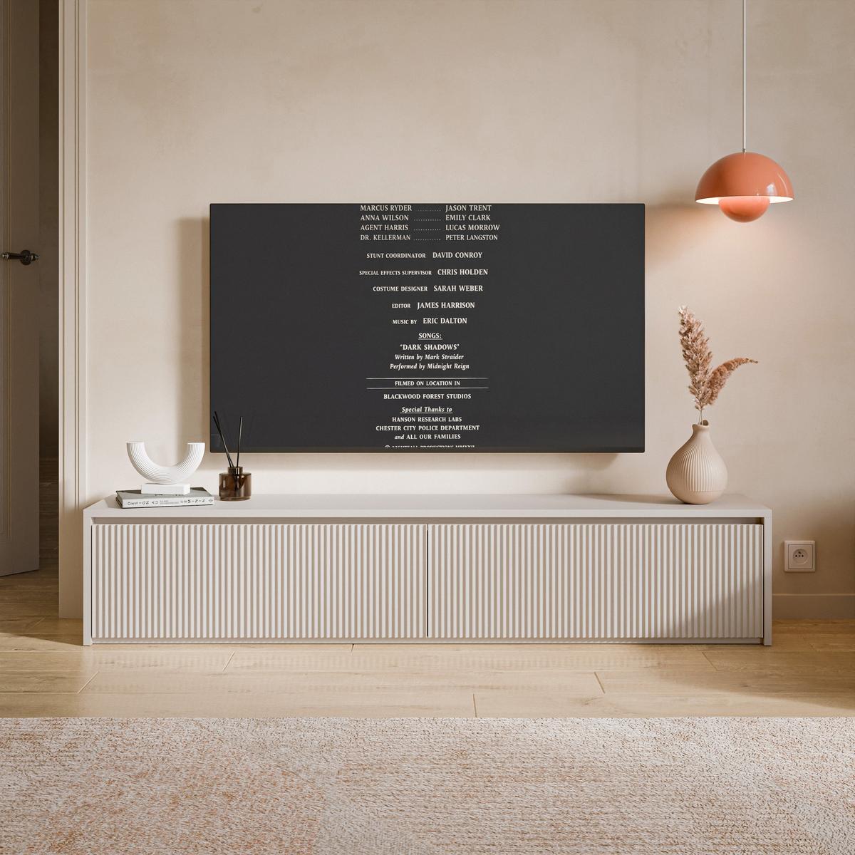 TV-LOWBOARD Vemmi Kaschmirgrau, 180 cm - Taupe, Holzwerkstoff (180/35.5/31.8cm) - Selsey