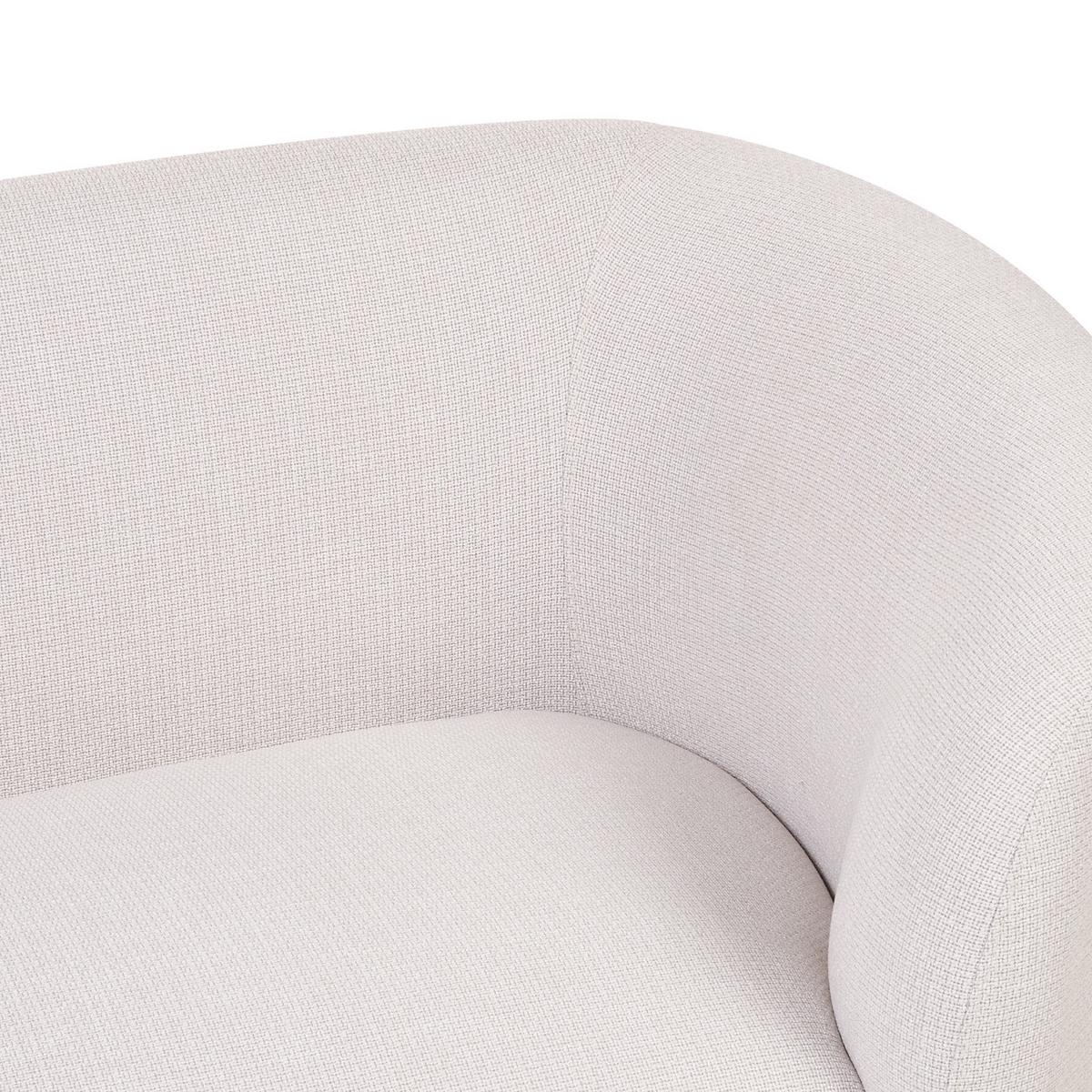 SESSEL Polsterbezug beige/schwarz Loen - Beige/Schwarz, Textil (105/79/70cm) - Beliani