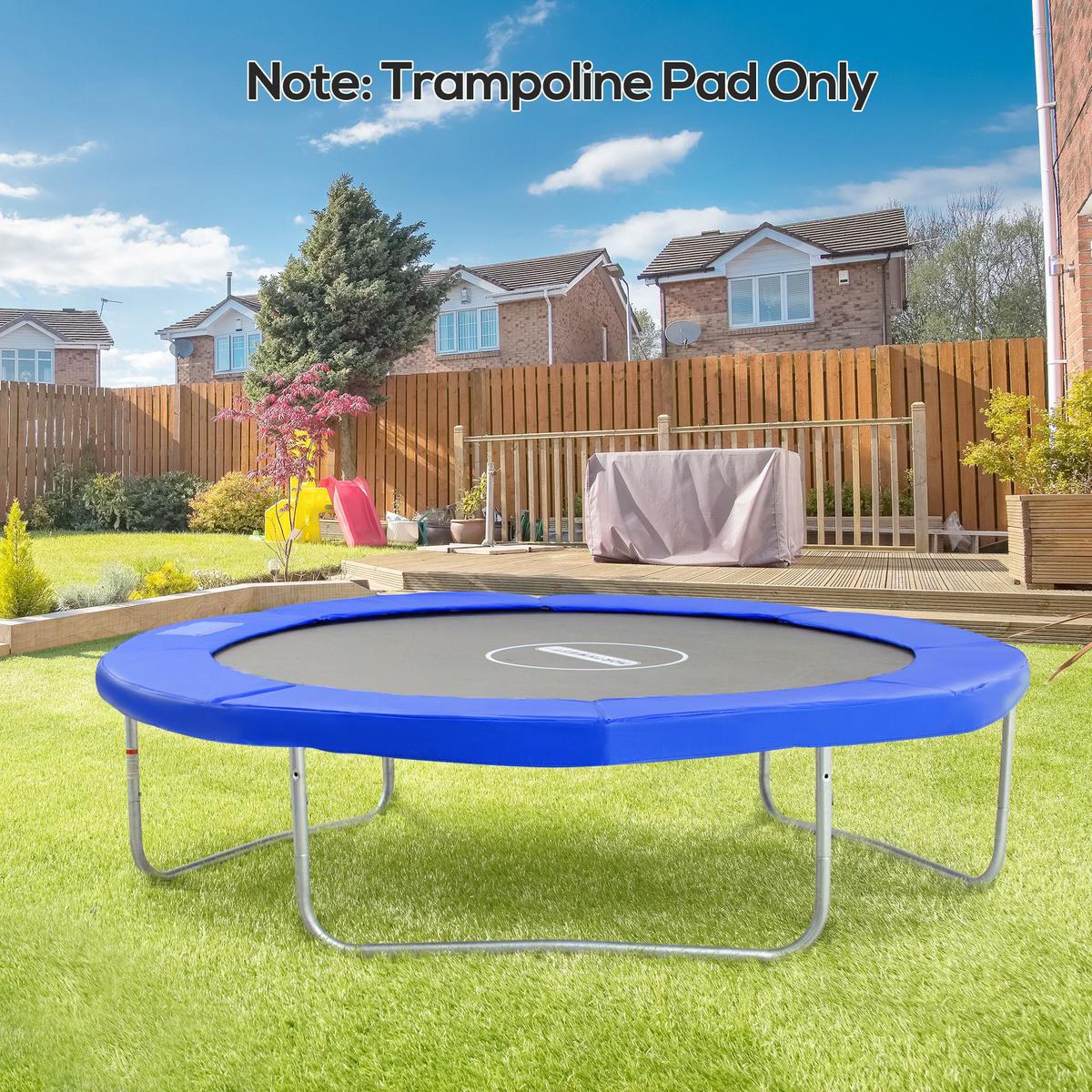 RANDABDECKUNG, PE, Blau, Ø244 cm - Blau, Kunststoff (244/244cm) - HOMCOM