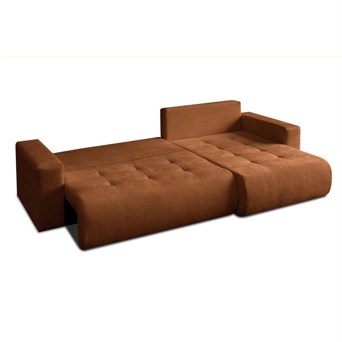 ECKSOFA CLOUD II XL mit Schlaffunktion Vibe 56 - Orange, Textil (280/152cm) - Lookway