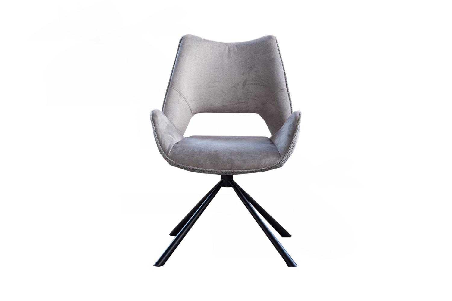 ESSZIMMERSTUHL VELO Grau Webstoff (1er-Set) - Grau, Kunststoff/Textil (57/89/61cm) - KAWOLA