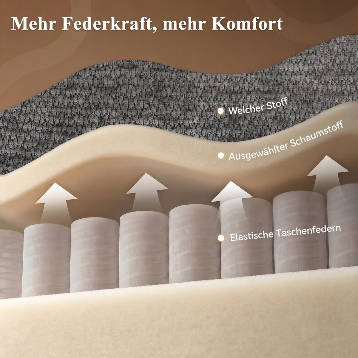 RELAXSESSEL Polyester Dunkelgrau - Dunkelgrau/Schwarz, Holz/Textil (76/103/89cm) - HOMCOM