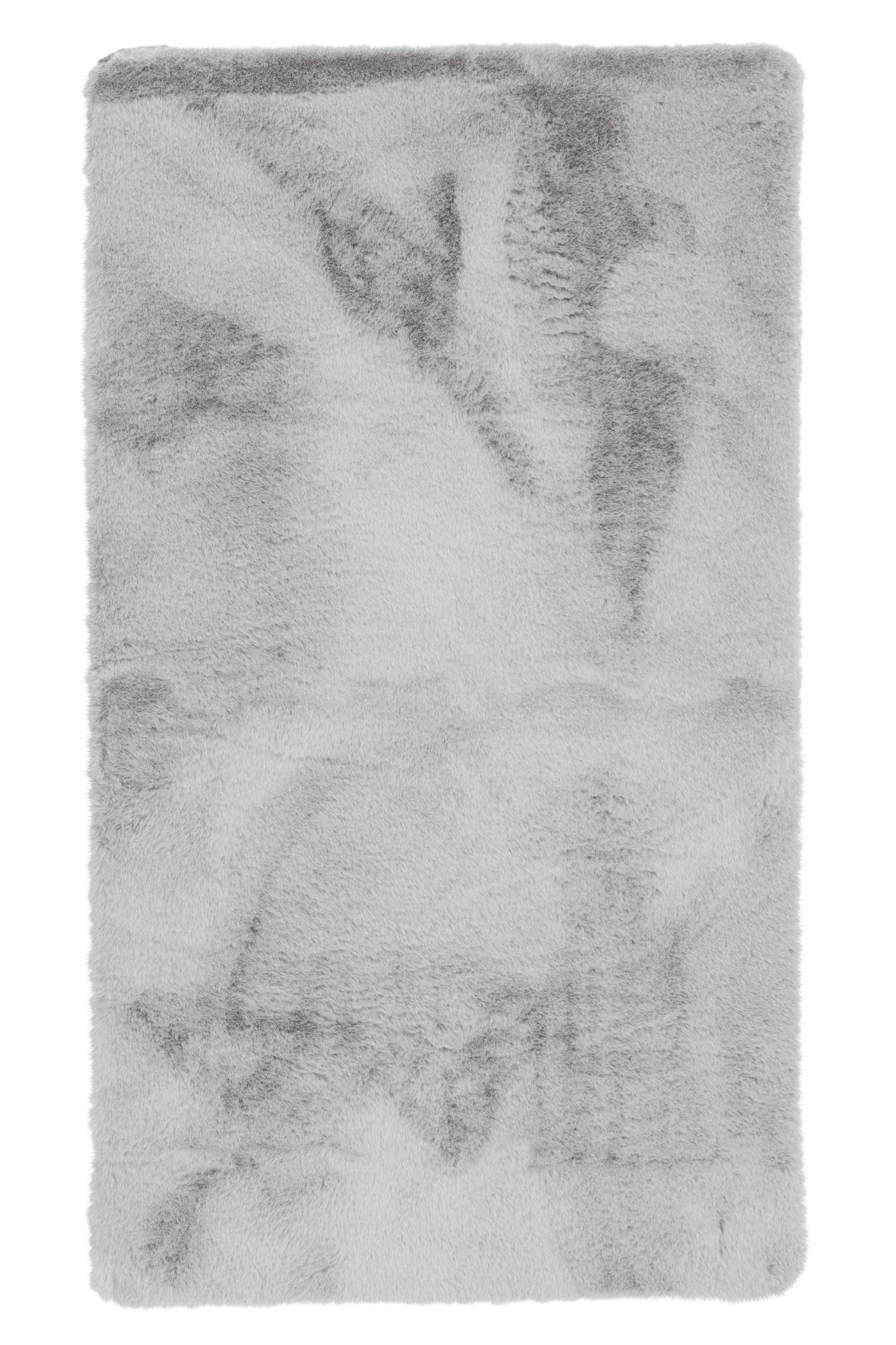 KUNSTFELLTEPPICH Sara 50x60 cm - Silberfarben, Textil (50/60cm) - Gino Falcone
