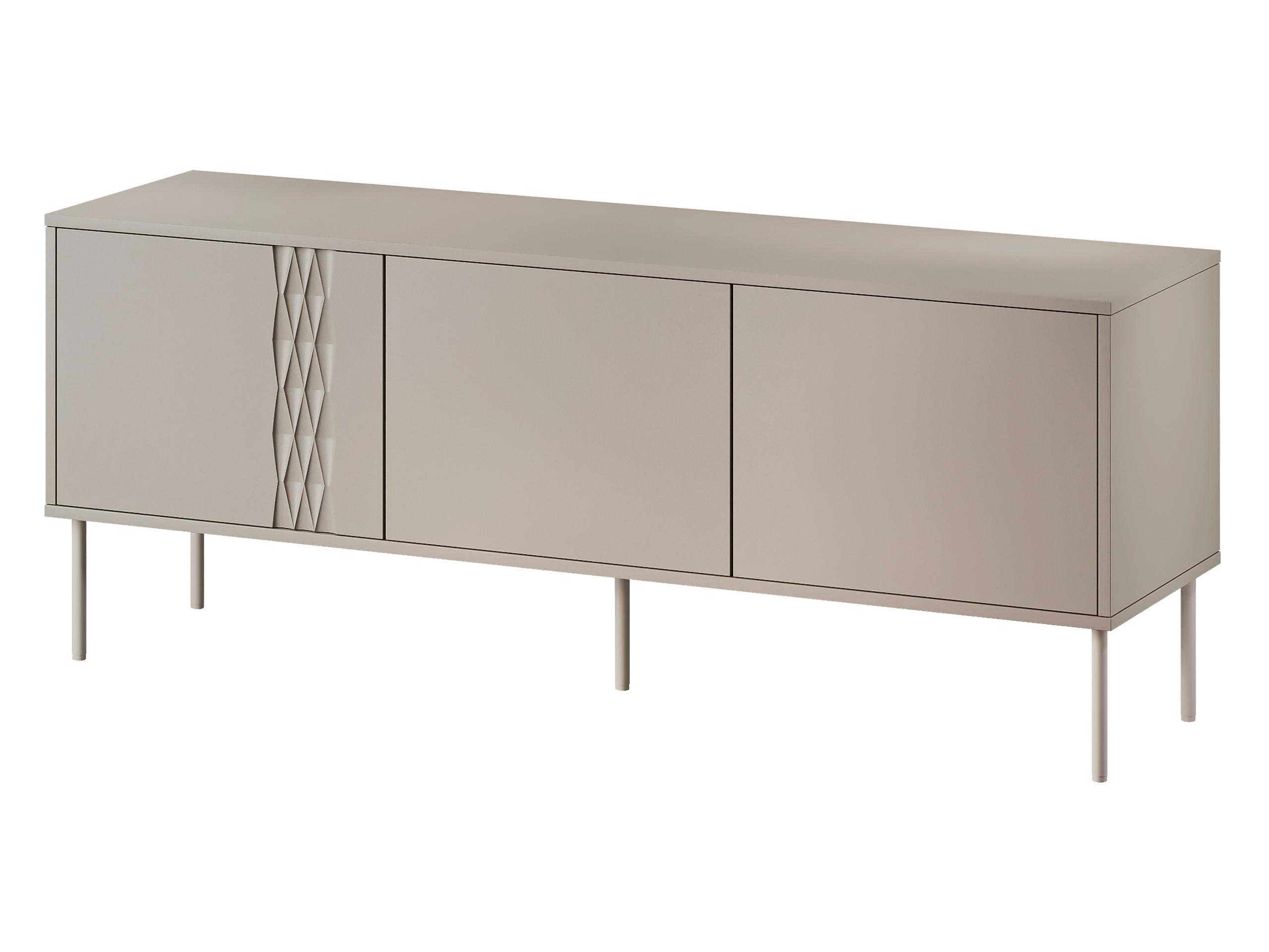 TV-LOWBOARD Tresse 150 3D - Beige, Holzwerkstoff/Metall (150/55/40cm) - MIRJAN24