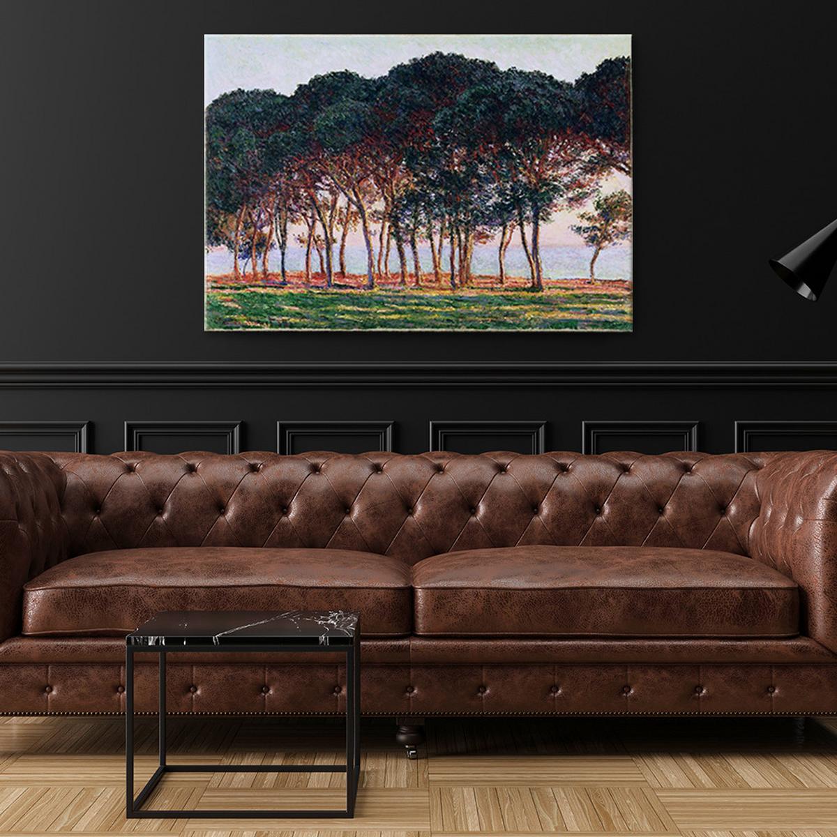 WANDBILD unter den kiefern claude monet - Multicolor, Textil (60/40cm) - Feeby