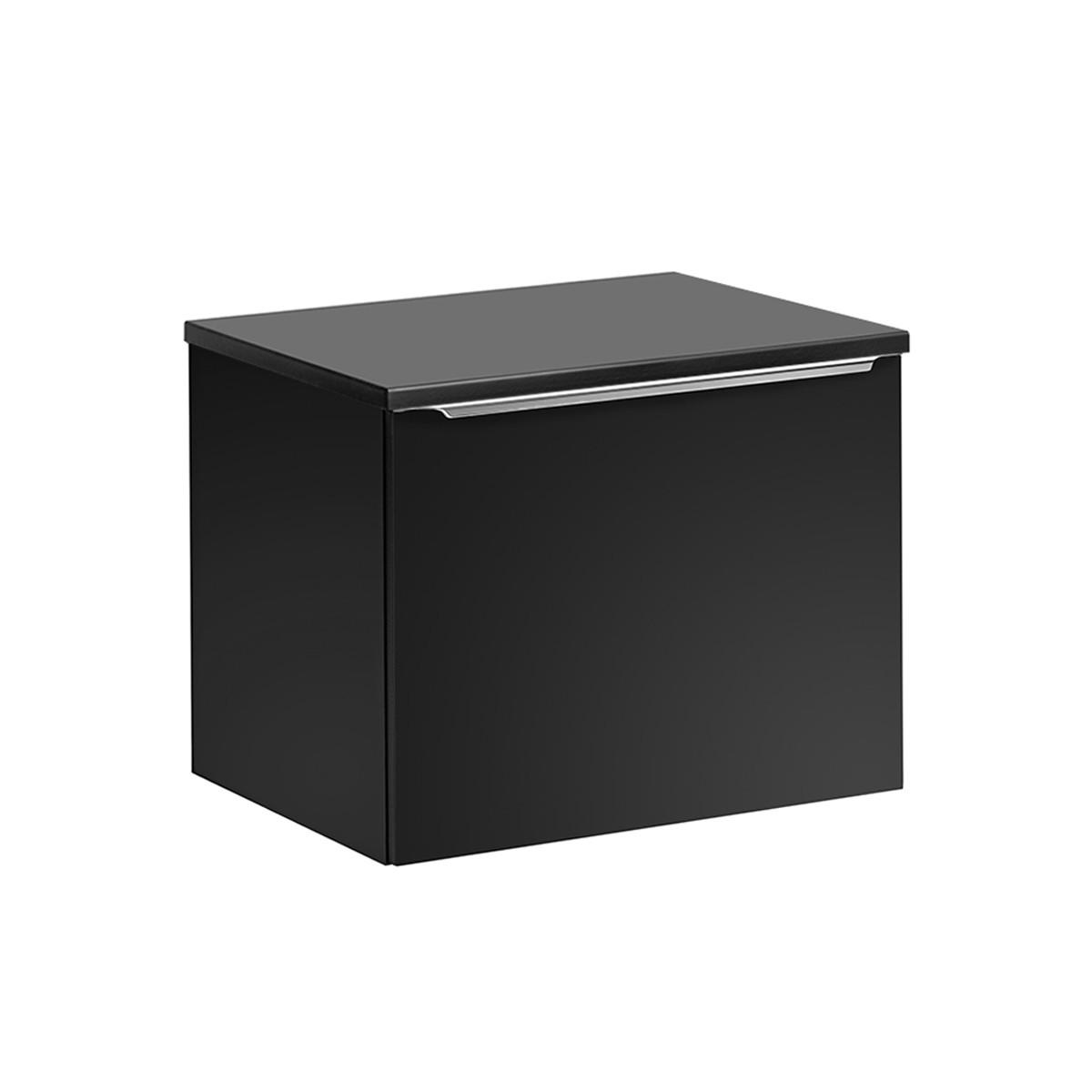 WASCHTISCHUNTERSCHRANK 60cm Éros Schwarz - Schwarz, Holzwerkstoff (60/48/46cm) - Petits-meubles