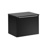 WASCHTISCHUNTERSCHRANK 60cm Éros Schwarz - Schwarz, Holzwerkstoff (60/48/46cm) - Petits-meubles