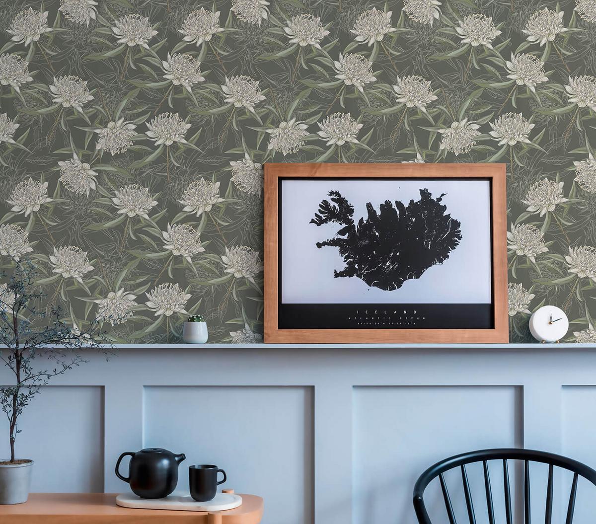 VLIESTAPETE Grün 53/1005 cm - Schwarz, Textil (53/1cm) - KUNSTLOFT