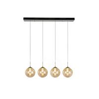 PENDELLEUCHTE Energie 4-flammig 70/15/150 cm - Bernsteinfarben, Glas (70/15/150cm) - Nettlife