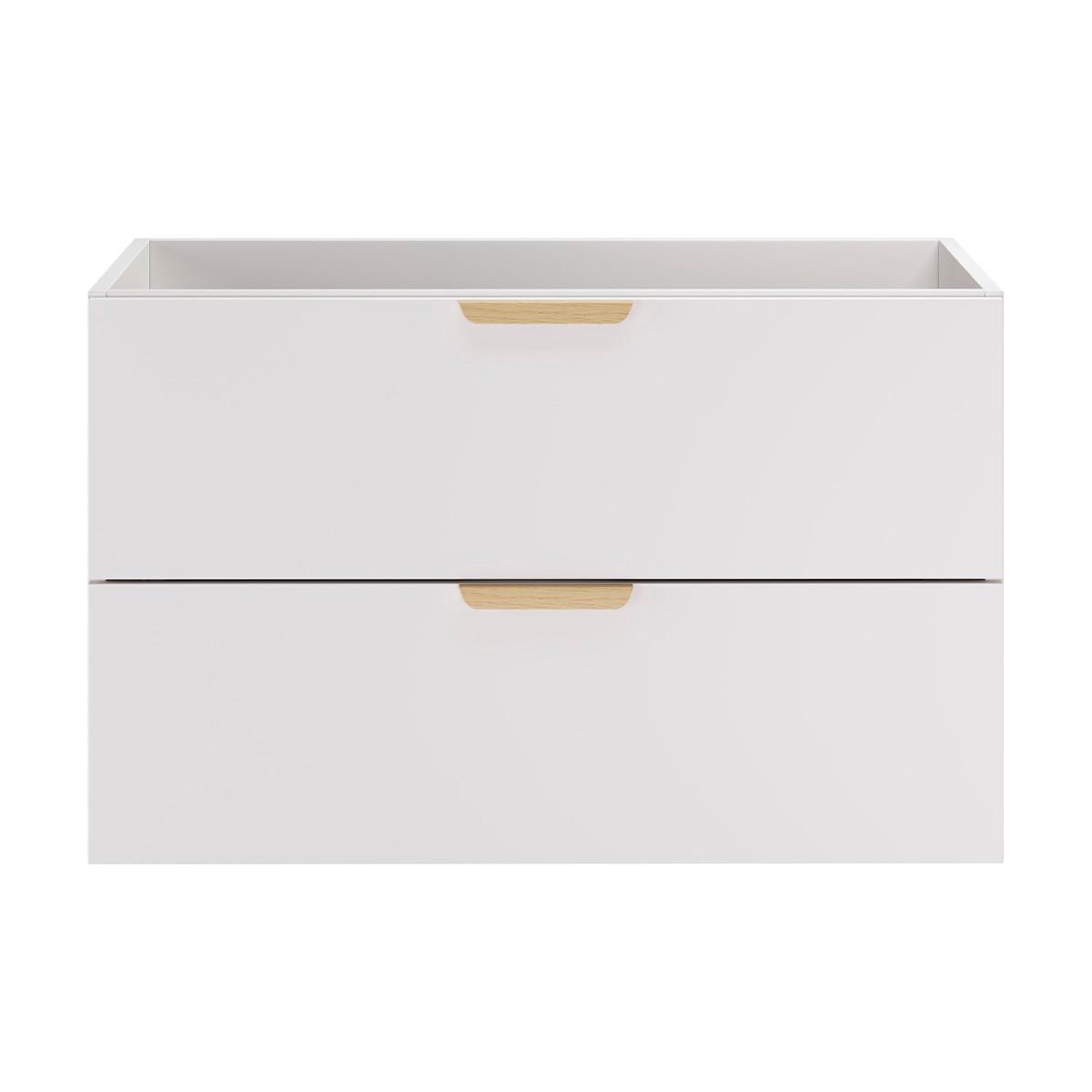 WASCHTISCHUNTERSCHRANK 80cm Oria Weiß - Weiß, Holzwerkstoff (80/50/45.5cm) - Petits-meubles