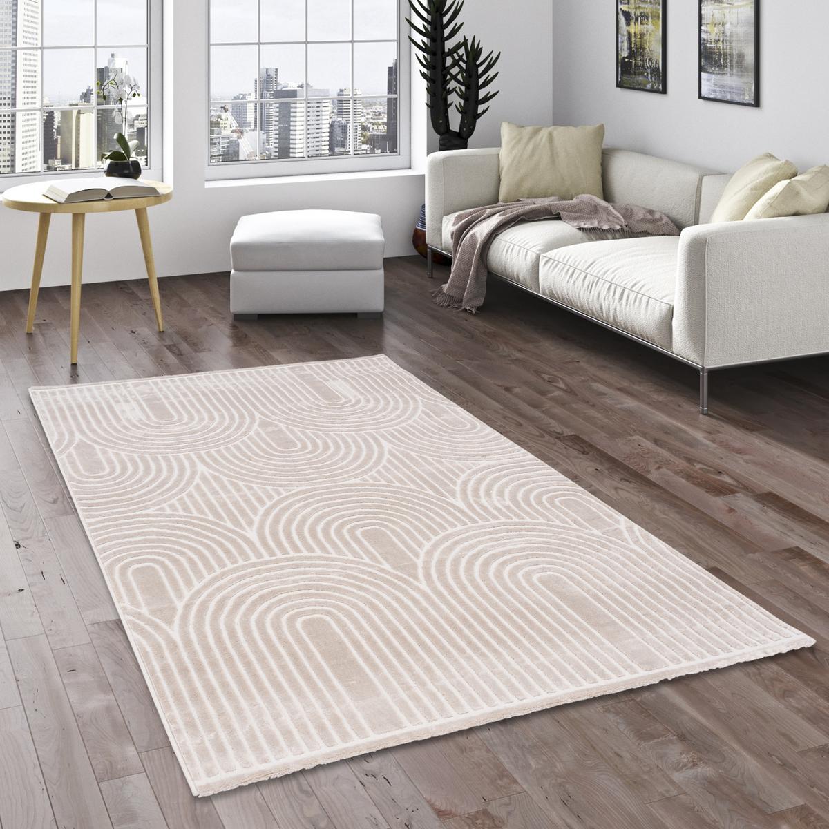 SOFT TEPPICH LUCIA - Beige, Textil (120/170cm) - Pergamon