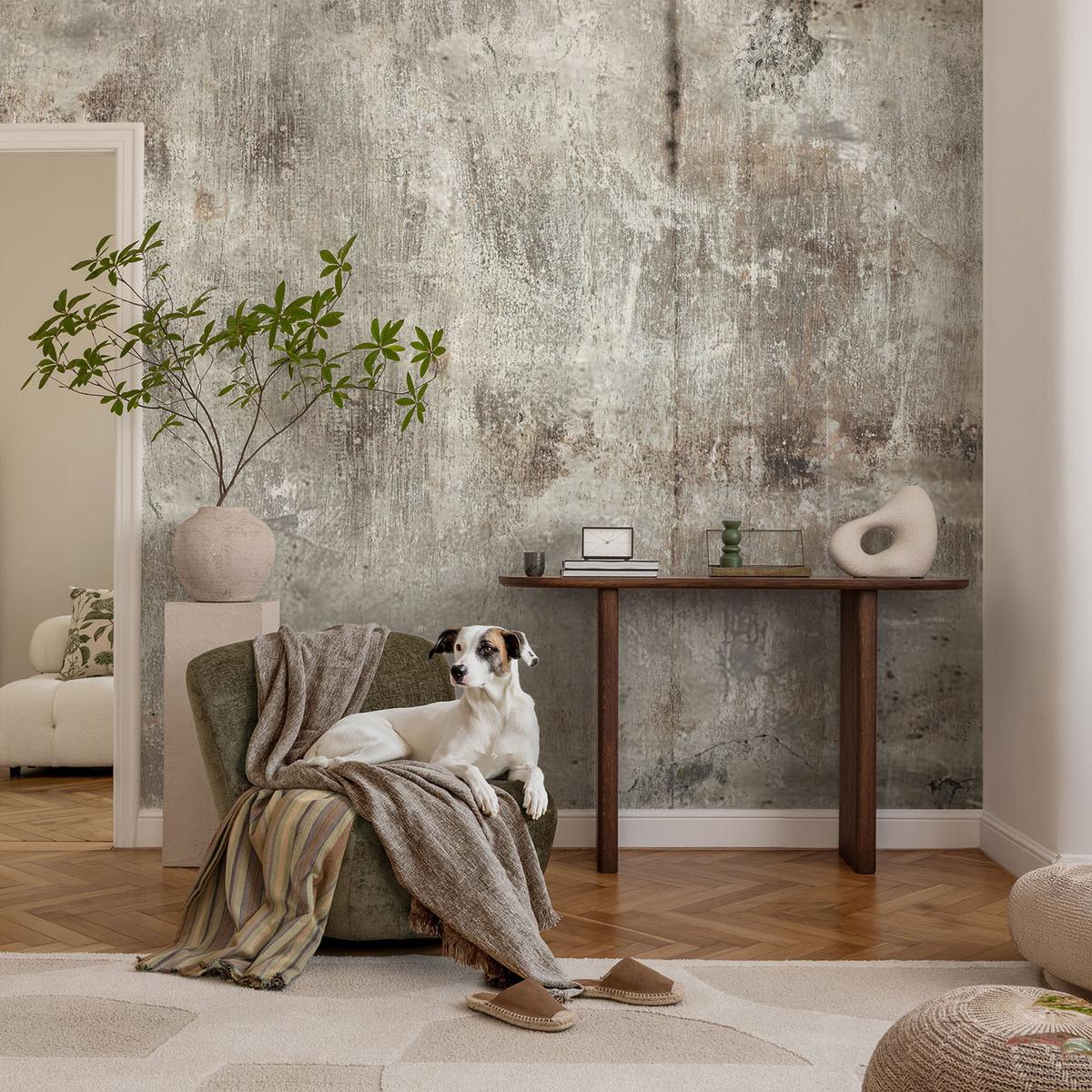 FOTOTAPETE 104x70 cm - Industriefläche - Grau, Textil (104/70cm) - Wallfluent