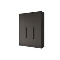 KLEIDERSCHRANK - PORTO - 150 - Schwarz - Schwarz, Holzwerkstoff (150/200/51cm) - ALTDECOR