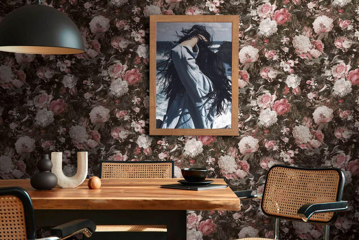 VLIESTAPETE Bunt 53/1005 cm - Schwarz, Textil (53/1cm) - KUNSTLOFT