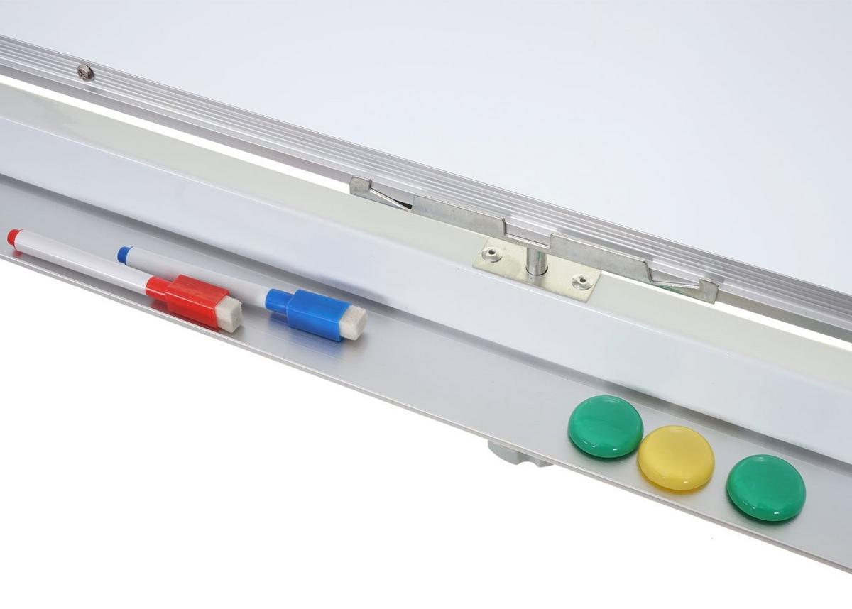 WHITEBOARD Weiß - Weiß, Metall (130/181/50cm) - MCW