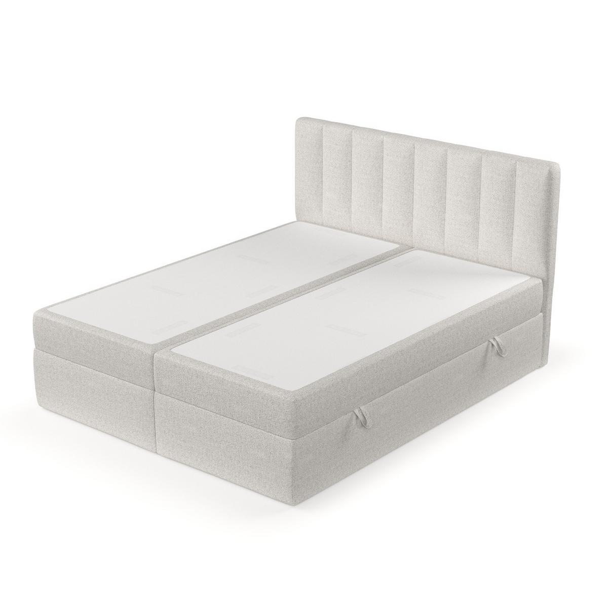 BOXBETT Bari 180/200 cm Hellbeige im Riva Stoff - Sandfarben, Holz/Holzwerkstoff (180/200cm) - AltaBeds