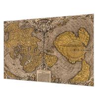 FOTOTAPETE 152x104 cm - Historische Kartographie - Gelb, Textil (152/104cm) - Wallfluent
