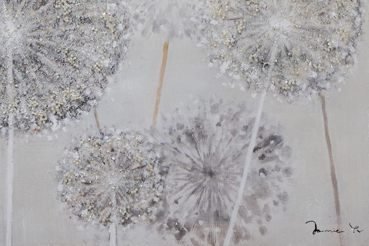 ACRYLBILD HANDGEMALT 120/60 cm - Taupe, Holz/Textil (120/60cm) - KUNSTLOFT