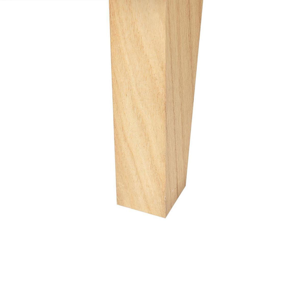 NACHTTISCH Rattan heller Holzfarbton 1 Schublade 40/30 cm Seney - Hellbraun, Holz (40/55/30cm) - Beliani