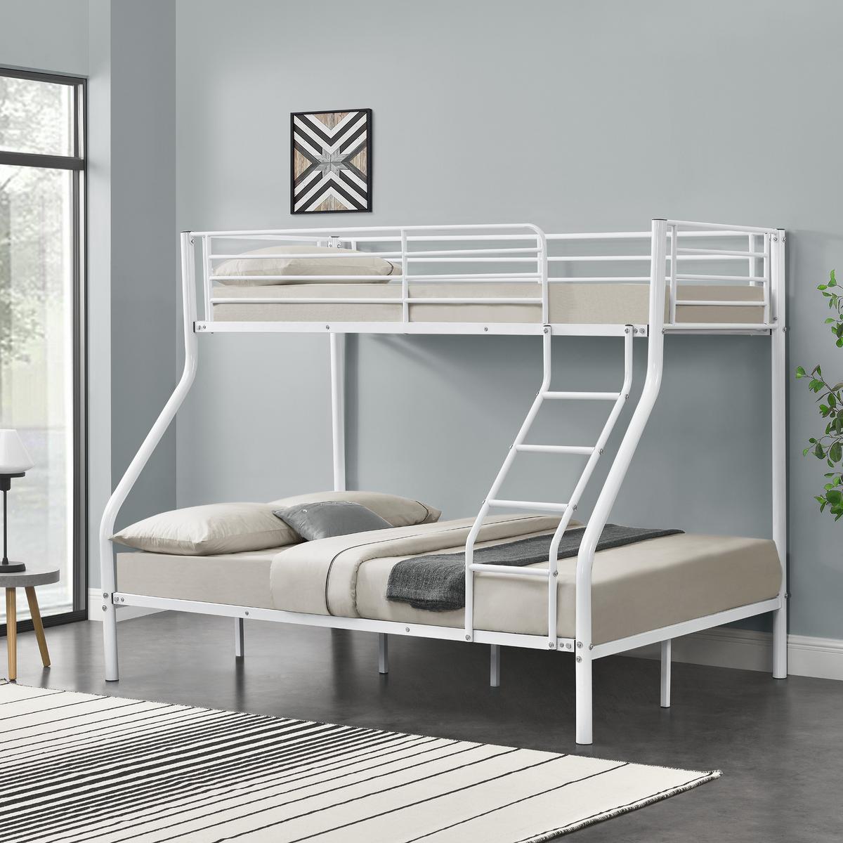 ETAGENBETT Sortland - Weiß, Metall (140/200cm) - [neu.haus]