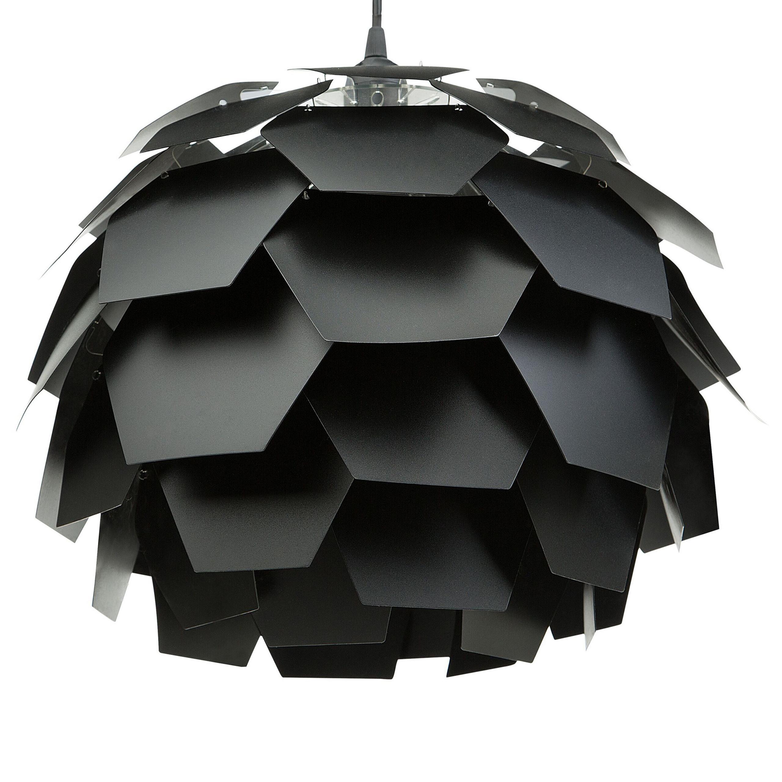 HÄNGELEUCHTE Segre Mini 40/40/165 cm - Schwarz, Kunststoff (40/40/30cm) - Beliani
