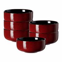 MÜSLISCHALEN Gambia rot ø 14,5 cm 6er Set - Rot, Keramik (14.5cm) - Ritzenhoff Breker
