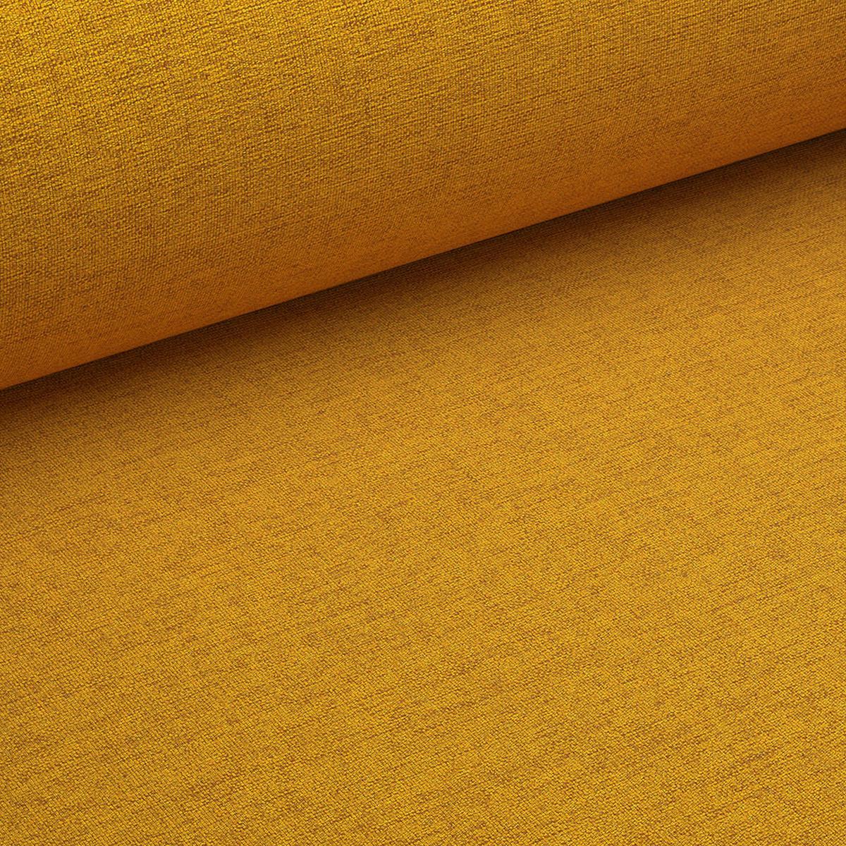 HOCKER Lorine Mikrofaser Gelb - Gelb, Textil (118/40/73cm) - S-Style Möbel