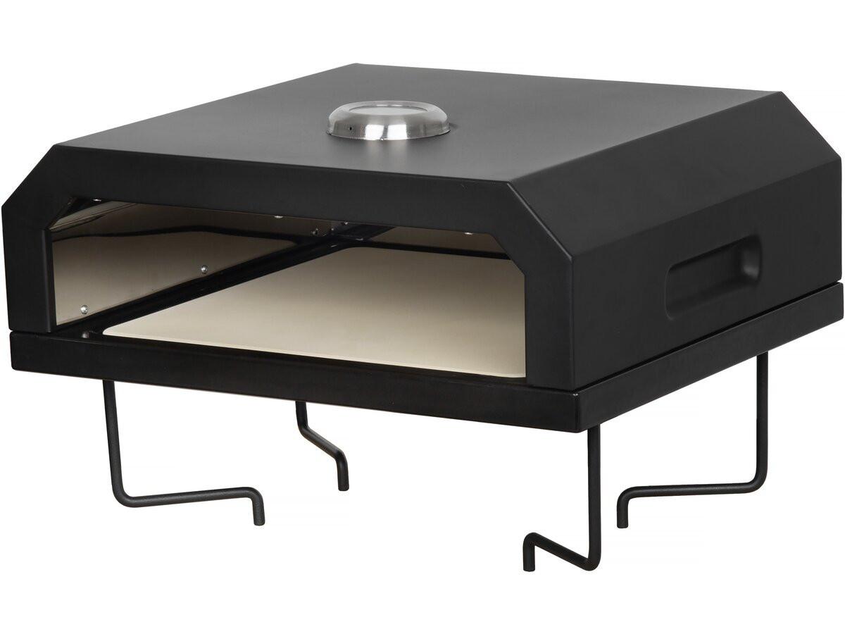 HOLZKOHLENGRILL césar premium Schwarz - Schwarz, Metall (81/127/81cm) - Habitat Garten