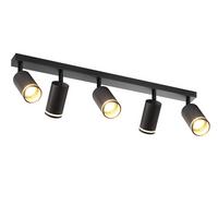 STRAHLER Energie 5-flammig 73/5/17 cm - Schwarz, Metall (73/5/17cm) - ZMH