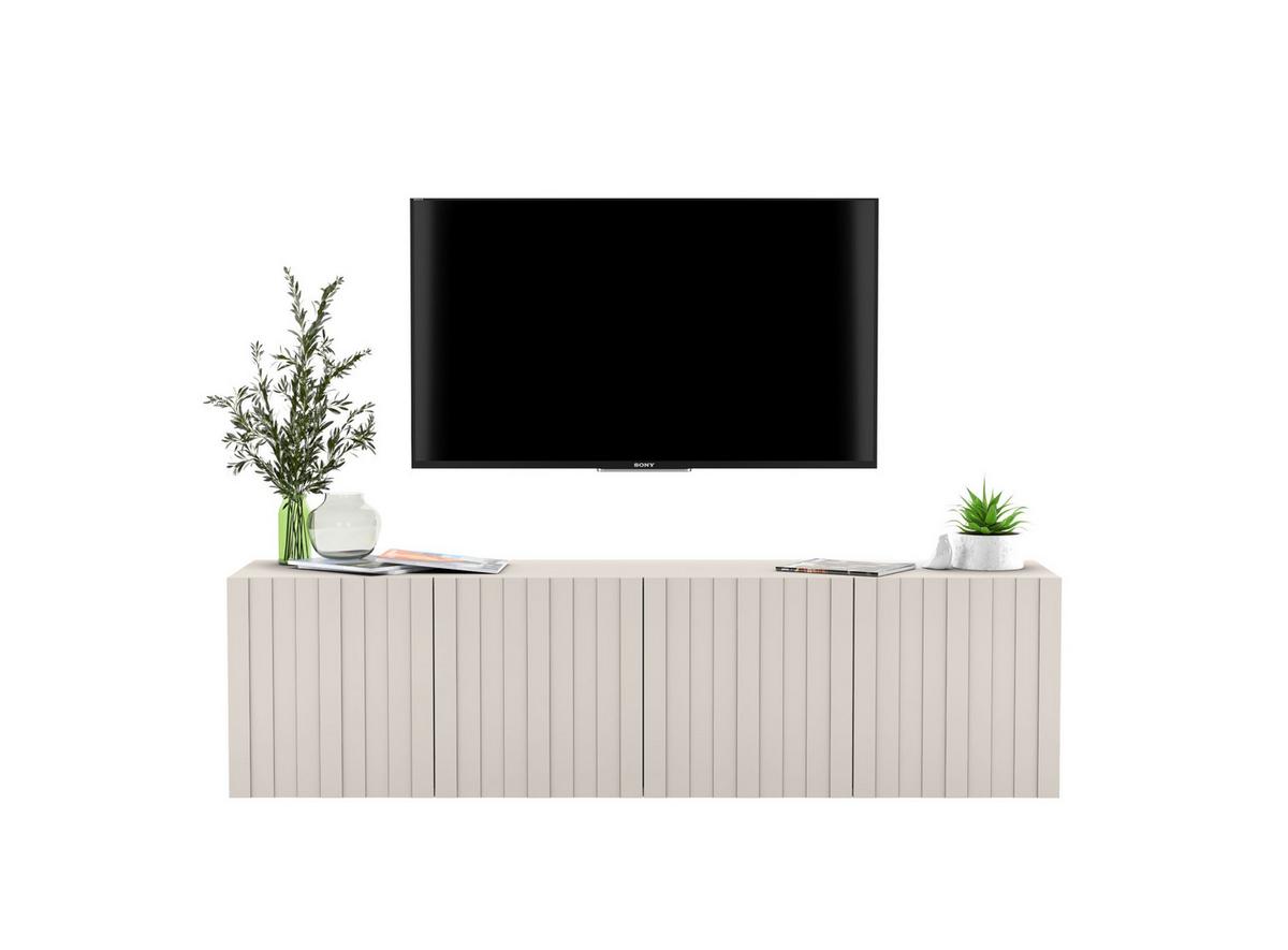 TV-SCHRANK Elpis Kaschmir Matt Glamour 150 cm - Kaschmir, Holzwerkstoff (150/37.5/36.5cm) - Meble Lindner