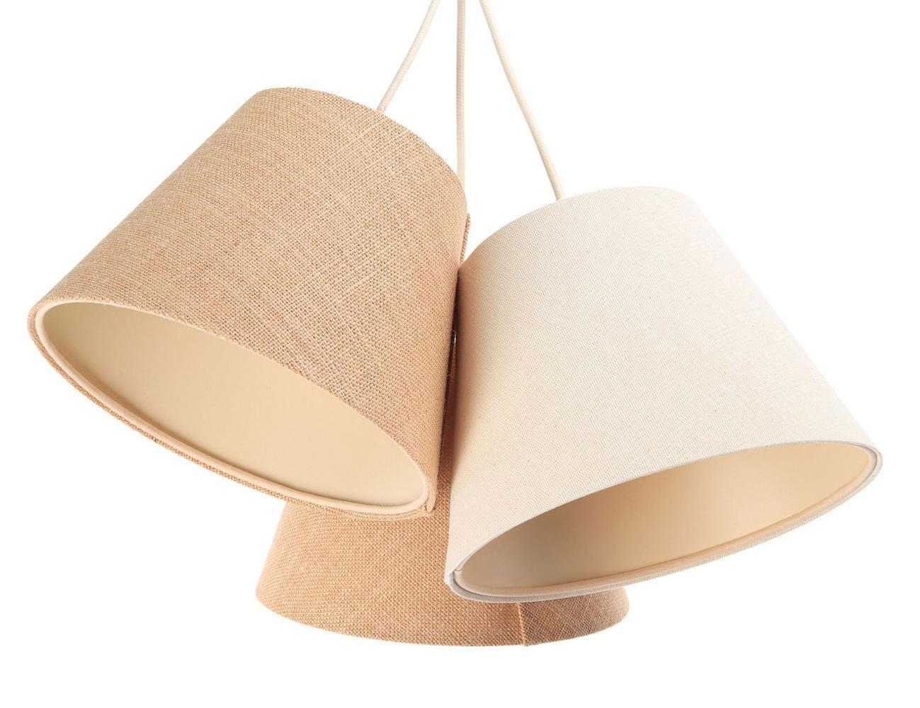 HÄNGELEUCHTE Beige 25/19 cm - Beige, Kunststoff (25/1/19cm) - ONZENO