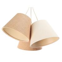HÄNGELEUCHTE Beige 25/19 cm - Beige, Kunststoff (25/1/19cm) - ONZENO