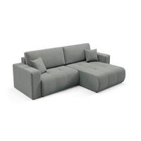 ECKSOFA Giulia 3 Sitzplätze Grau - Grau, Holz (244/149cm) - Petits-meubles