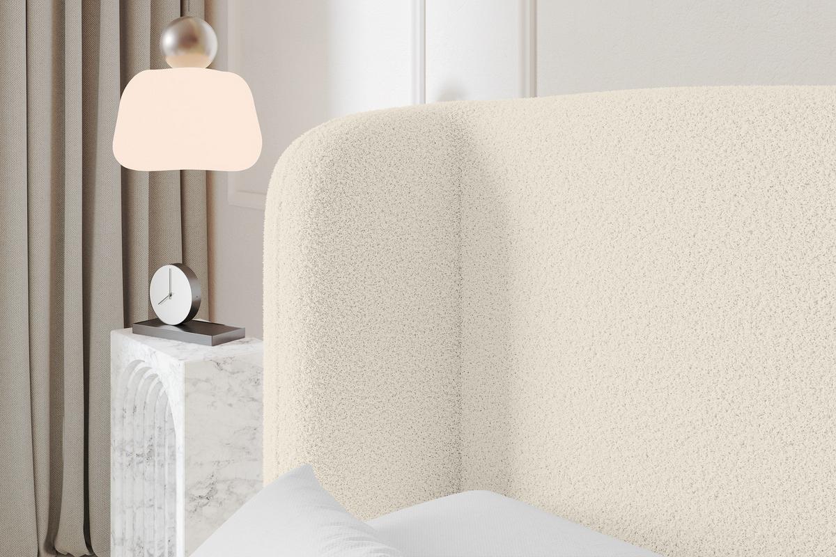 POLSTERBETT mit Bettkasten und Lattenrost, Bett mit Matratze H3/H4 - ESTI 140x200 Beige - Sandfarben, Holzwerkstoff/Textil (140/200cm) - ALTDECOR