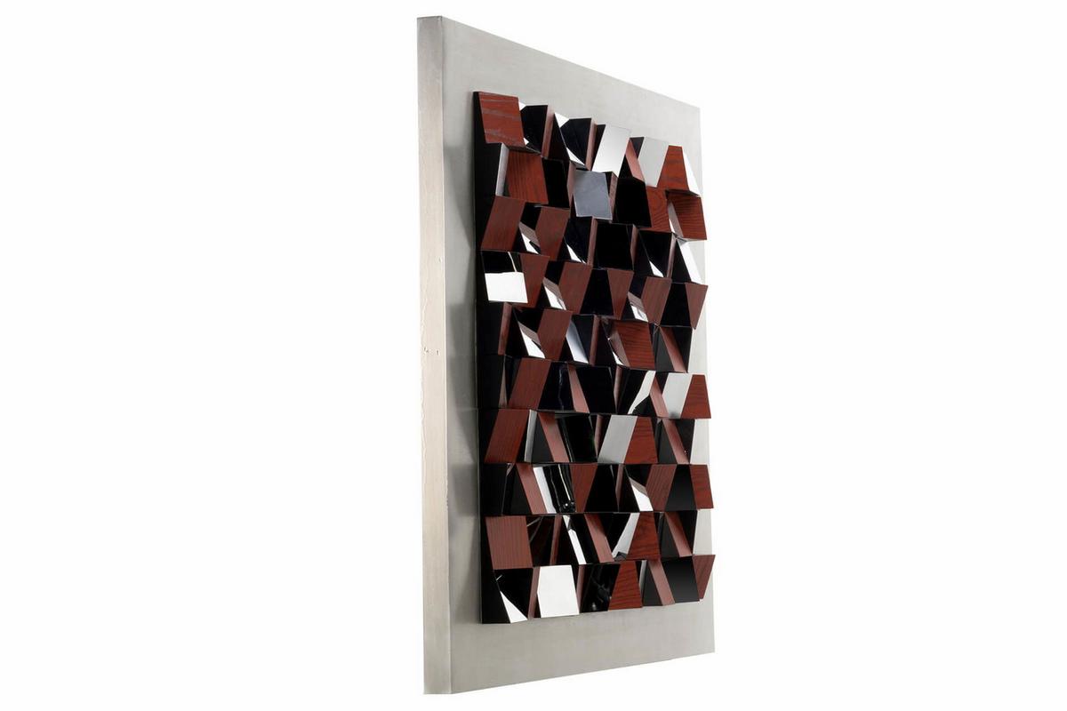 WANDBILD Braun 85/85 cm - Braun, Holz/Kunststoff (5.9/85cm) - KUNSTLOFT