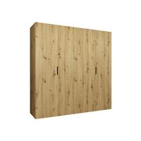 DREHTÜRENSCHRANK Malaga 200 - Eiche Artisan, Holzwerkstoff (200/202/52cm) - MIRJAN24