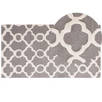 KURZFLOR-TEPPICH ZILE 80/150 cm - Grau, Textil (80/150cm) - Beliani