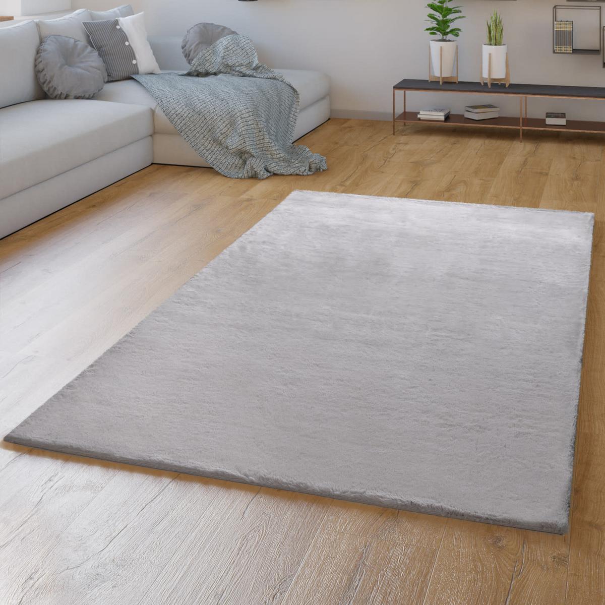 HOCHFLORTEPPICHE Grau 160 x 230 cm - Grau, Kunststoff (160/230cm) - TT Home