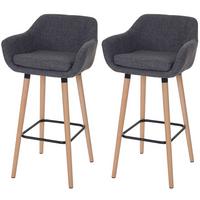 BARHOCKER Grau 2er-Set - Grau, Textil (53/99/45cm) - MCW