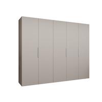 DREHTÜRENSCHRANK 202/250/52 5-türig - Kaschmir, Holz (250/202/52cm) - MÖBEL KRYSPOL