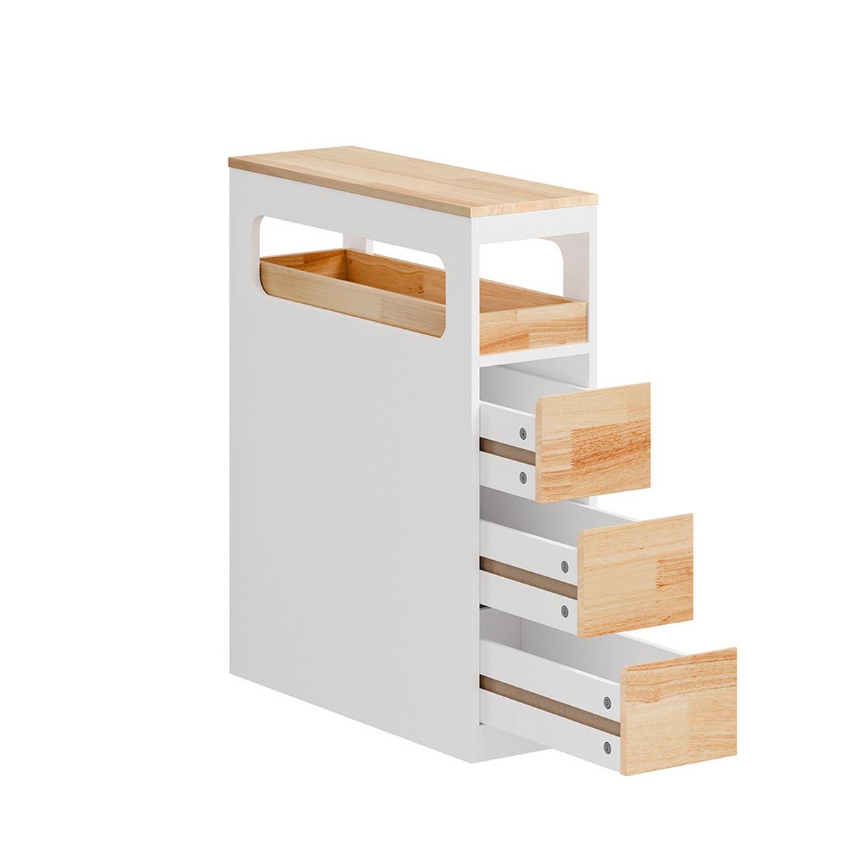 SCHRANK zur Toiletten-Nutzung BZR54-III-WN - Ahornfarben, Fell (65/82/23cm) - SoBuy