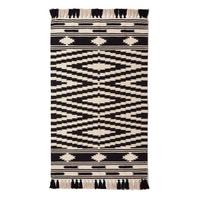 KELIM-TEPPICH Dinan handgewebt 120/170 cm - Schwarz, Textil (120/170cm) - Homescapes