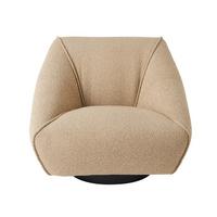 DREHSTUHL aus Leinenstoff - 91/88/67 cm - Grau, Textil (91/67/87cm) - Signature